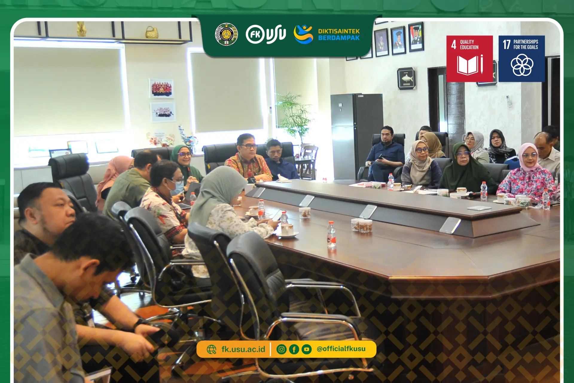 FK USU Perkuat Koordinasi Pimpinan melalui Evaluasi Program dan Kinerja Fakultas dengan Ketua Program Studi